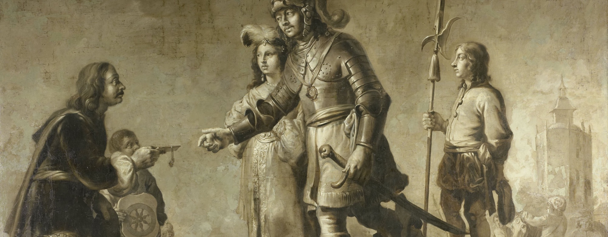 Boudewijn van Heusden and his Wife Sophia Receiving Homage from the Legate of King Edmund
