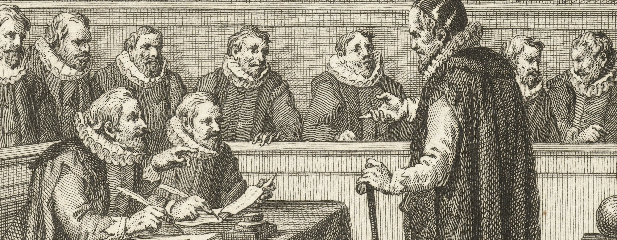 Johan van Oldenbarnevelt verschijnt voor zijn rechters