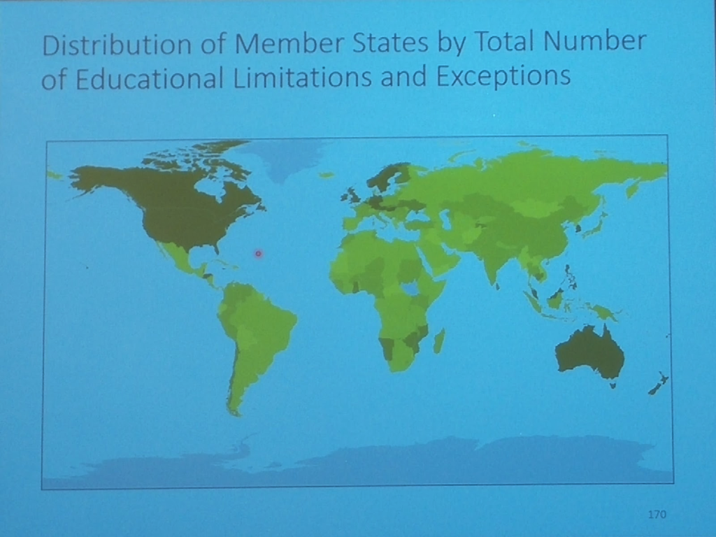 Chart on global exceptions for education