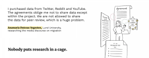 Anamaria Dutceac Segesten quote from 2nd edition of "Nobody puts knowledge in a cage" publication